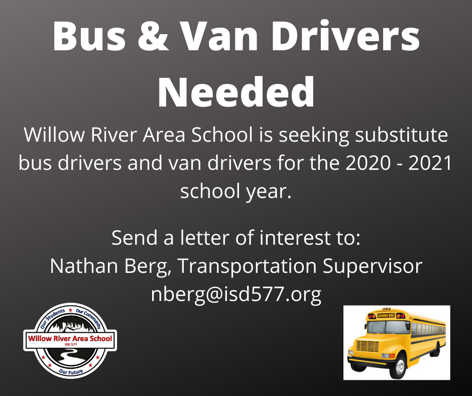 Substitute Drivers Needed